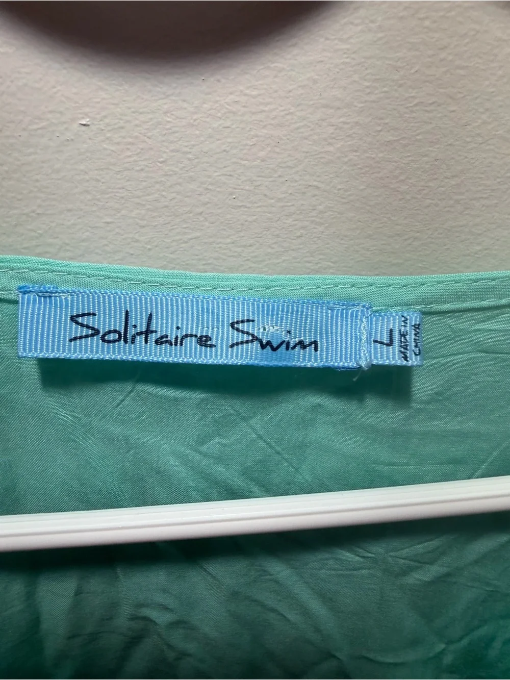 Solitaire Mint Lace-Up Eyelet Swim Coverup Tunic